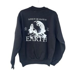 Afield Out Earth Access Crewneck Sweatshirt Men's Small Black Outdoor Equip NWT